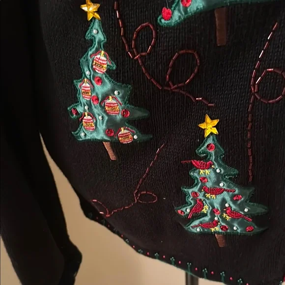 Basic Editions Christmas Cardigan Sweater - Picture 6 of 9